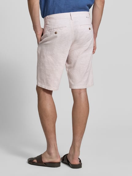 Tom Tailor Regular Fit Leinenshorts aus Leinen-Baumwoll-Mix Beige 5
