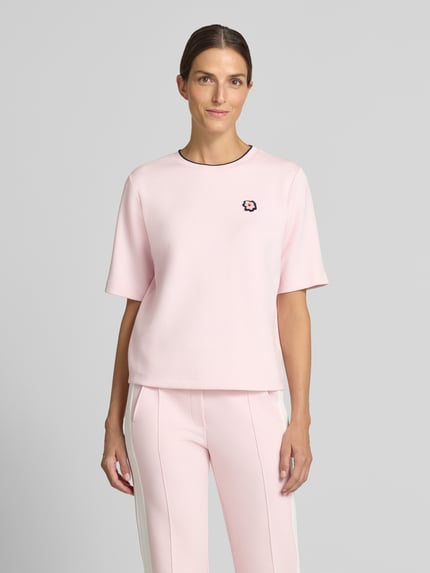 Marc Cain Relaxed Fit T-Shirt aus Viskose-Mix Rosa 4