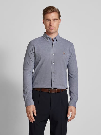 Polo Ralph Lauren Koszula casualowa o kroju regular fit z wyhaftowanym logo Granatowy 4