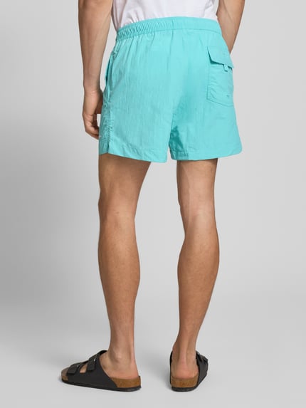 Champion Regular Fit Badehose mit Label-Stitching Aqua 5