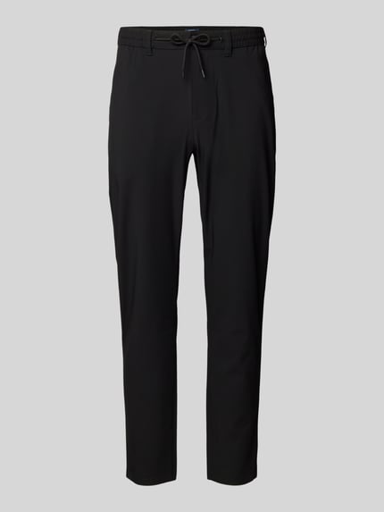 MCNEAL Tapered Fit Stoffhose mit Tunnelzug Black 2