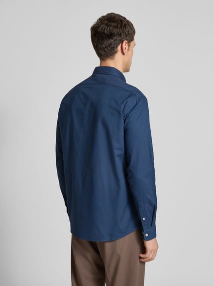 Selected Regular Fit Freizeithemd aus Baumwoll-Mix Modell 'REGRICK' Dunkelblau 5