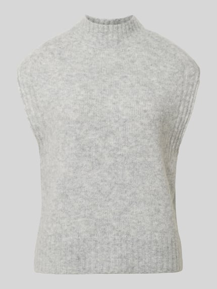 OPUS Strickpullunder Modell 'Pirella' mit Mock Neck Mittelgrau 2