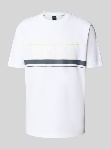 BOSS Green Regular Fit T-Shirt aus reiner Baumwolle Modell 'ICONIC ZONE' Weiss 2