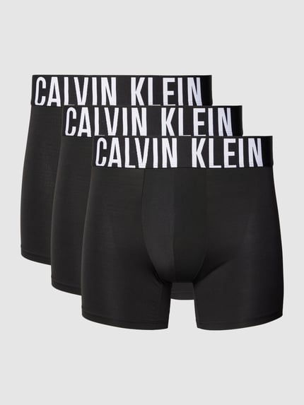 Calvin Klein Underwear Boxershorts mit elastischem Logo-Bund im 3er-Pack Black 1