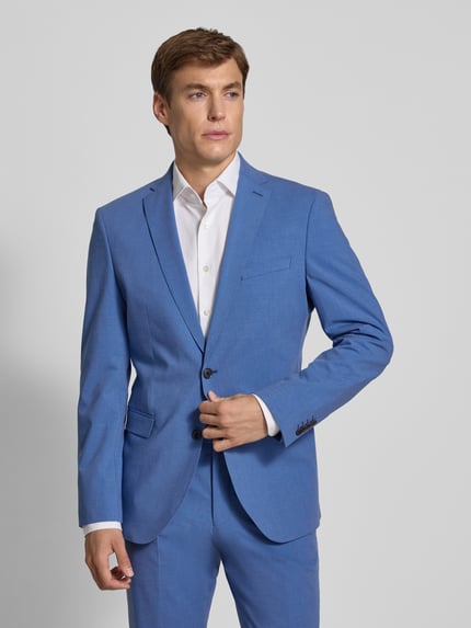 s.Oliver BLACK LABEL Slim fit colbert met viscose Blauw - 4