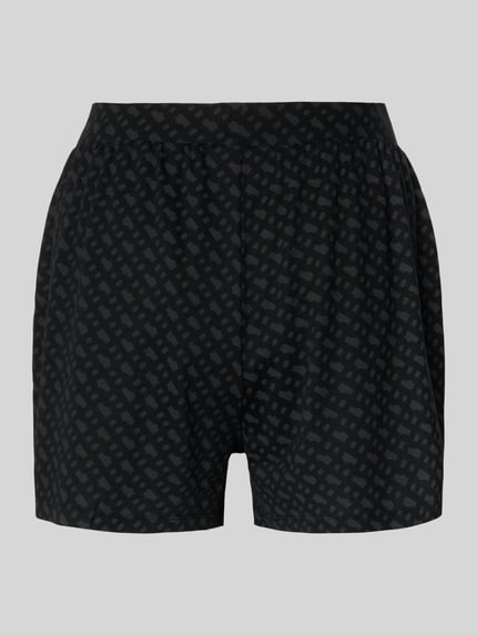 BOSS regular fit pyjamashort van viscosemix model 'B LOGO SHORTS' BLACK - 3