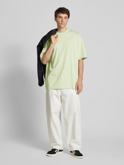 PEGADOR Oversized T-shirt met labelprint Mintgroen - 1