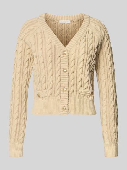 GUESS Gebreid jack met kabelpatroon, model 'GISELLE' Camel - 2
