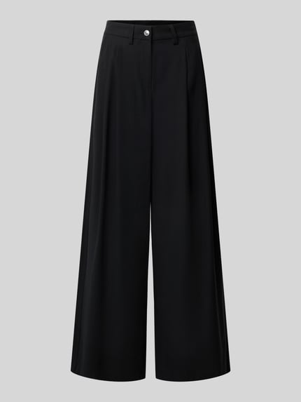 Hose aus Viskose-Mix mit weitem Bein Shop The Look MANNEQUINE