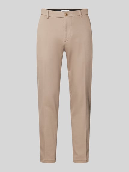 DRYKORN Tapered Fit Stoffhose mit Gürtelschlaufen Modell 'AJEND' Beige 2