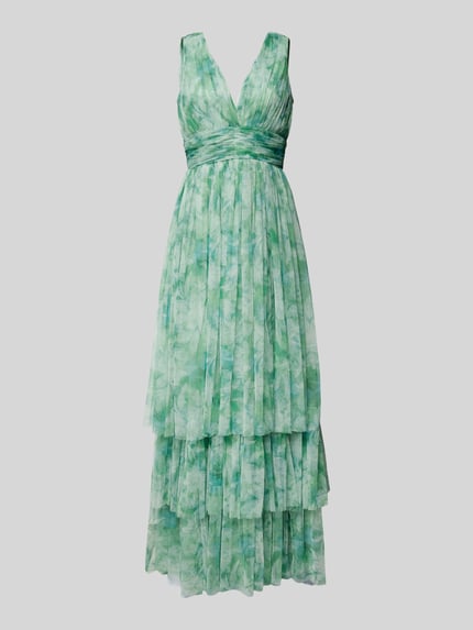 Lace & Beads Avondjurk in laagjeslook Groen - 2