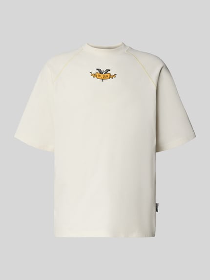 Carlo Colucci Oversized T-shirt met labelprint Offwhite - 2
