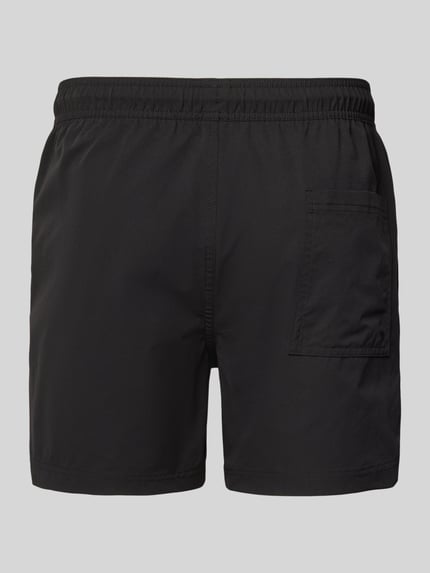 JACK & JONES Straight Fit Badeshorts mit Logo-Detail Modell 'Maui' Black 3