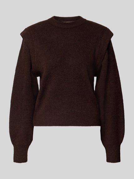 Scotch & Soda Strickpullover mit gerippten Abschlüssen Schoko 2