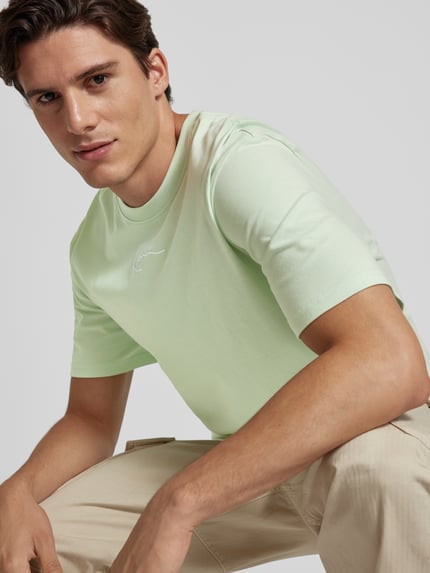 Karl Kani T-Shirt mit Label-Stitching Hellgruen 3