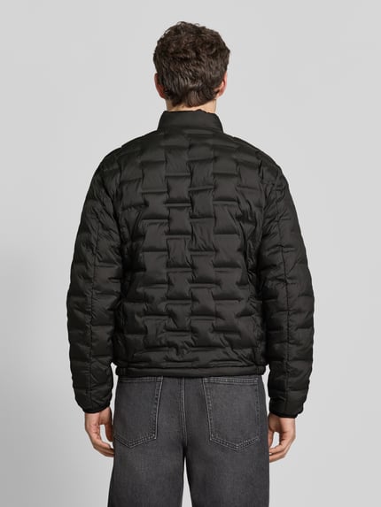 CINQUE Gewatteerd jack met opstaande kraag model 'SURF' Zwart - 5