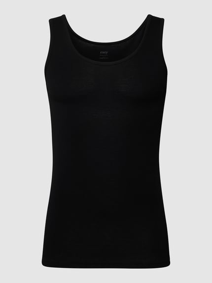 Mey Tanktop met effen design Zwart - 2