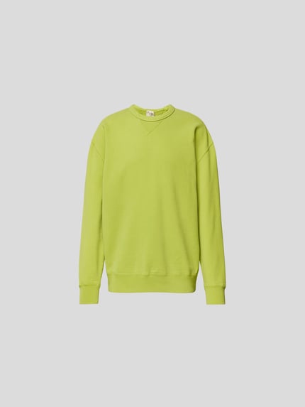 Ten C Bluza o kroju oversized z bawełny Jabłkowozielony 2