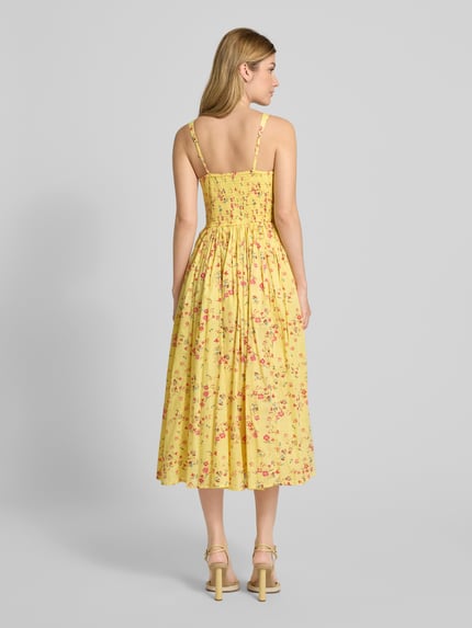 Lace & Beads Cocktailkleid im Allover-Look GELB 5