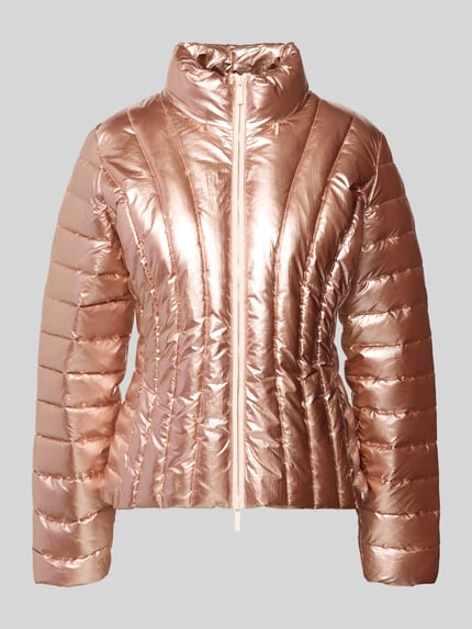 Armani Exchange Steppjacke mit Stehkragen Metallic Rosa 2