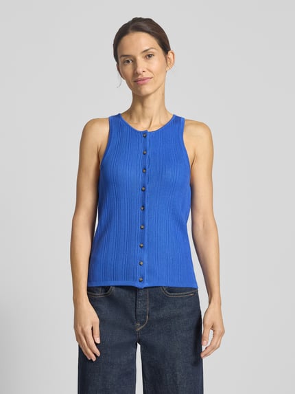 Selected Regular Fit Stricktop aus Viskose-Mix Modell 'TRIXIE' Royal 4