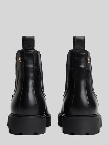 Tommy Hilfiger Chelseas aus echtem Rindsleder Black 5
