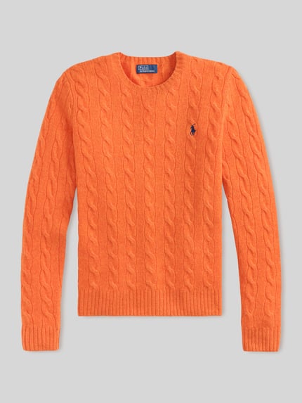 Polo Ralph Lauren Regular Fit Pullover aus Woll-Kaschmir-Mix 'JULIANNA' Orange 2