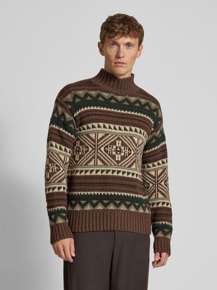 Polo Ralph Lauren Loose fit gebreide pullover van een mix van katoen en wol Camel - 4