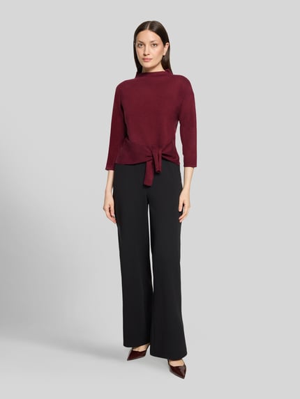 Betty Barclay Pullover mit Bindeknoten-Detail Bordeaux 1