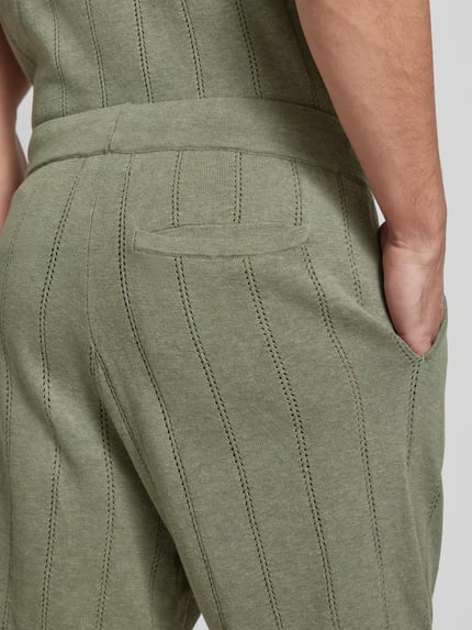 Colours & Sons Regular Fit Shorts mit Leinen-Anteil Gruen 3