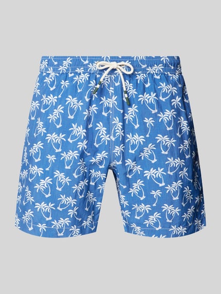 Hartford Badehose mit elastischem Bund Jeansblau 1