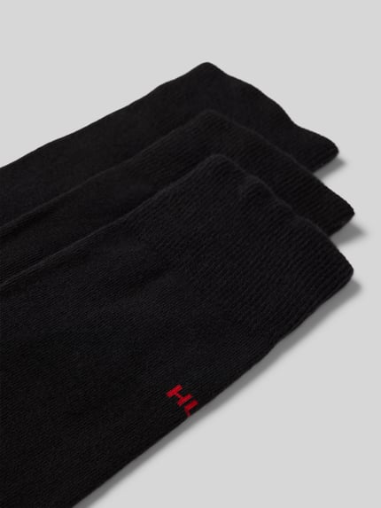 HUGO Socken mit Label-Detail im 3er-Pack Modell 'UNI COLORS' Black 2