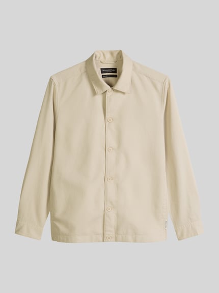 Marc O'Polo Regular Fit Overshirt mit seitlichen Eingrifftaschen Ecru 2