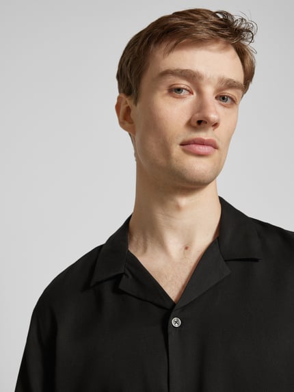MANGO Freizeithemd mit Knopfleiste Modell 'malaga' Black 3
