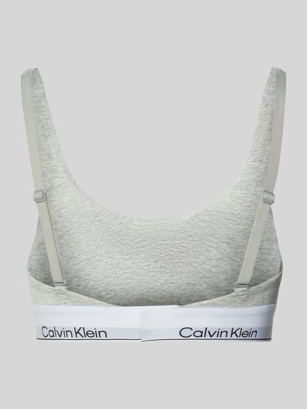 Calvin Klein Underwear Bralette met logostitching Lichtgrijs - 3
