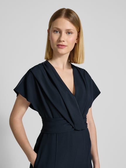 BOSS Jumpsuit mit V-Ausschnitt Modell 'Debasa' Marine 3