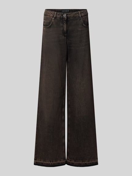 Jeans o kroju wide fit z zapięciem na guzik Shop The Look MANNEQUINE