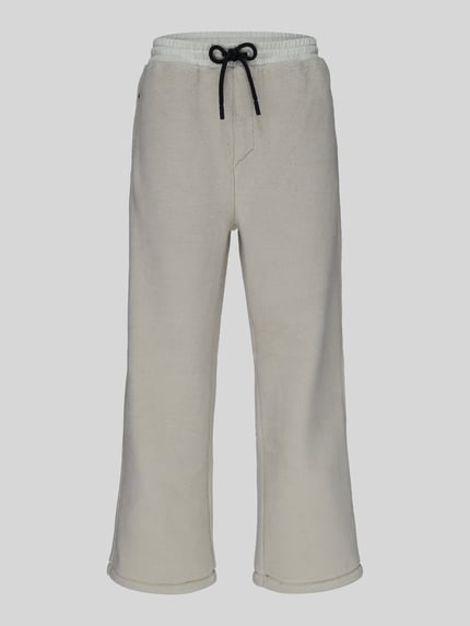 BOSS Green Regular Fit Sweathose mit Fleece-Struktur Offwhite 2