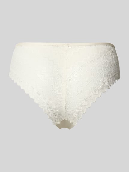 SKINY Slim fit slip met logo-applicatie, model 'Cheeky' Offwhite - 3