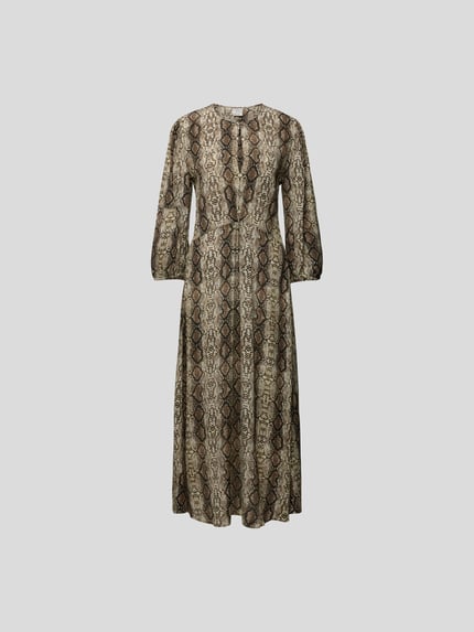BAUM & PFERDGARTEN Maxikleid mit Seide-Anteil GELB 2