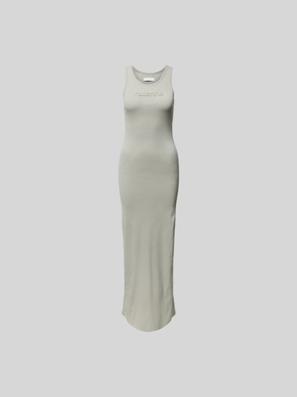Rabanne Maxi-jurk met labeldetail Lichtgrijs - 2