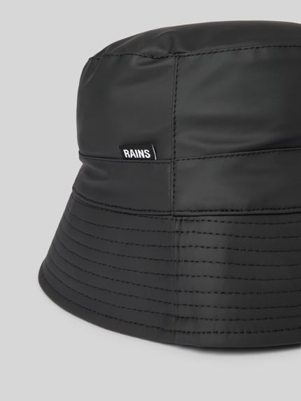 Rains Bucket Hat in Leder-Optik Black 2