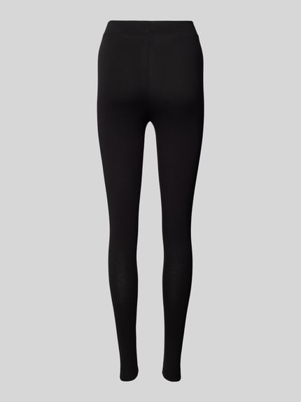 ONLY Legginsy o kroju skinny fit w jednolitym kolorze model ‘LIVE LOVE NEW’ Czarny 3