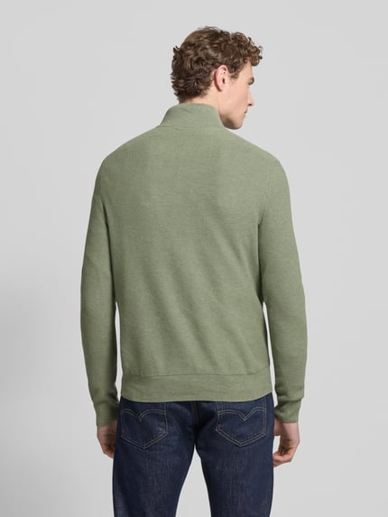 Polo Ralph Lauren Regular Fit Troyer mit Label-Stitching Lind Melange 5