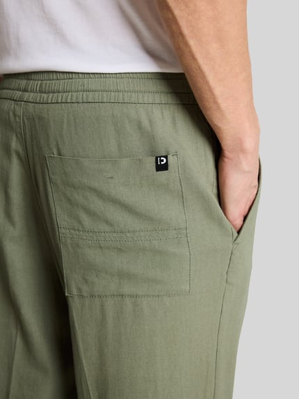 Tom Tailor Denim Regular Fit Hose aus Viskose-Leinen-Mix Schilf 3