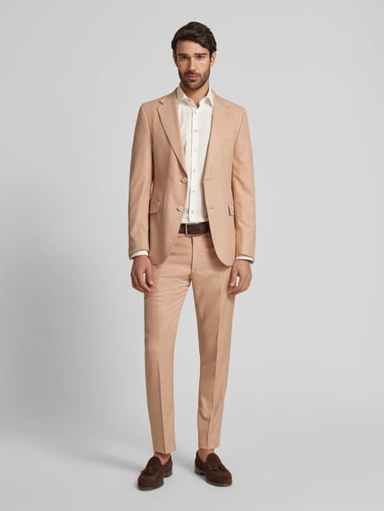 Strellson Spodnie do garnituru o kroju slim fit w kant model ‘Kynd’ Rdzawoczerwony 1