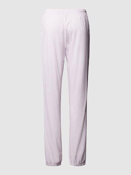 s.Oliver RED LABEL Regular fit pyjamabroek met mix van katoen en viscose Bordeaux - 3