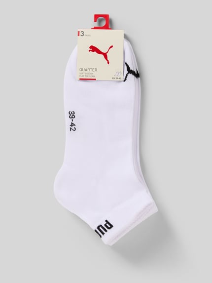 PUMA Dames sneakersokken in set van 3 Wit - 3