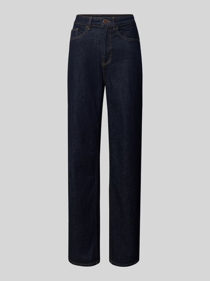 VILA Straight Leg Jeans im 5-Pocket-Design Modell 'KELLY' Dunkelblau 2